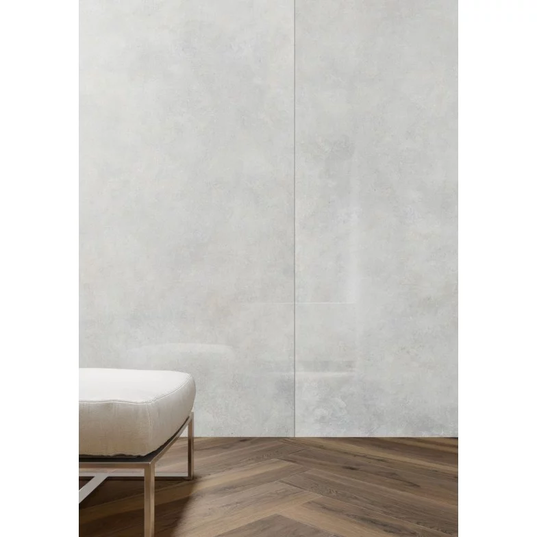 Плитка керамогранітна Modern Concrete Silver SILKY CRISTAL LAP 797x1597x8 Cerrad