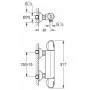 Змішувач для душу Grohtherm 1000 34550000 Grohe
