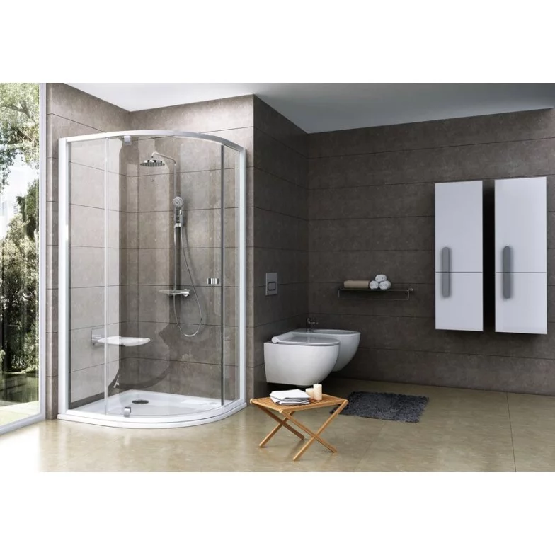 Душова кабіна напівкругла PIVOT PSKK3-80 Transparent, (37644100Z1) RAVAK