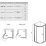 Душова кабіна напівкругла PIVOT PSKK3-80 Transparent, (37644100Z1) RAVAK