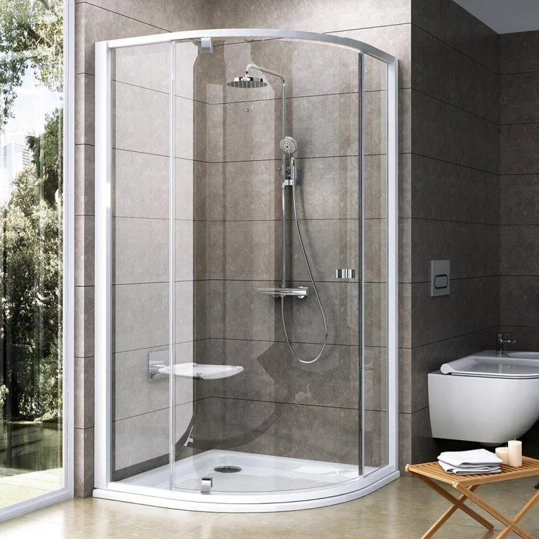 Душова кабіна напівкругла PIVOT PSKK3-80 Transparent, (37644100Z1) RAVAK