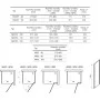 Душова стінка нерухома одноелементна NPSS-100 Transparent Black 90OA0300Z1 RAVAK