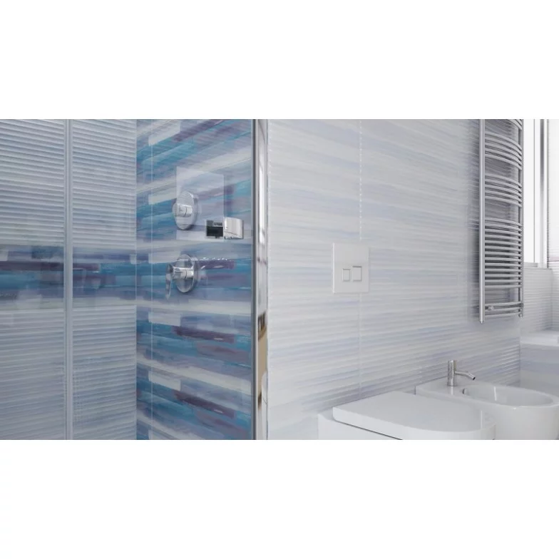 Плитка стінова Stripes Blue 25x75 код 0113 Опочно