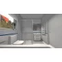 Плитка стінова Stripes Blue 25x75 код 0113 Опочно