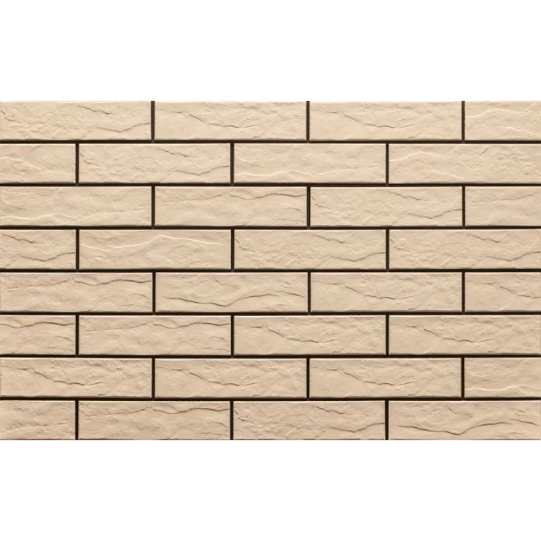 Плитка фасадна Kremowa Rustiko 6,5x24,5x0,65 код 9737 Cerrad